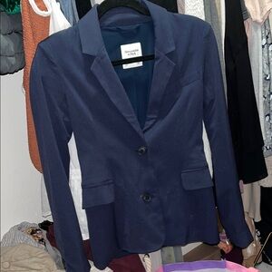 Abercrombie and Fitch Blue Tailored Blazer